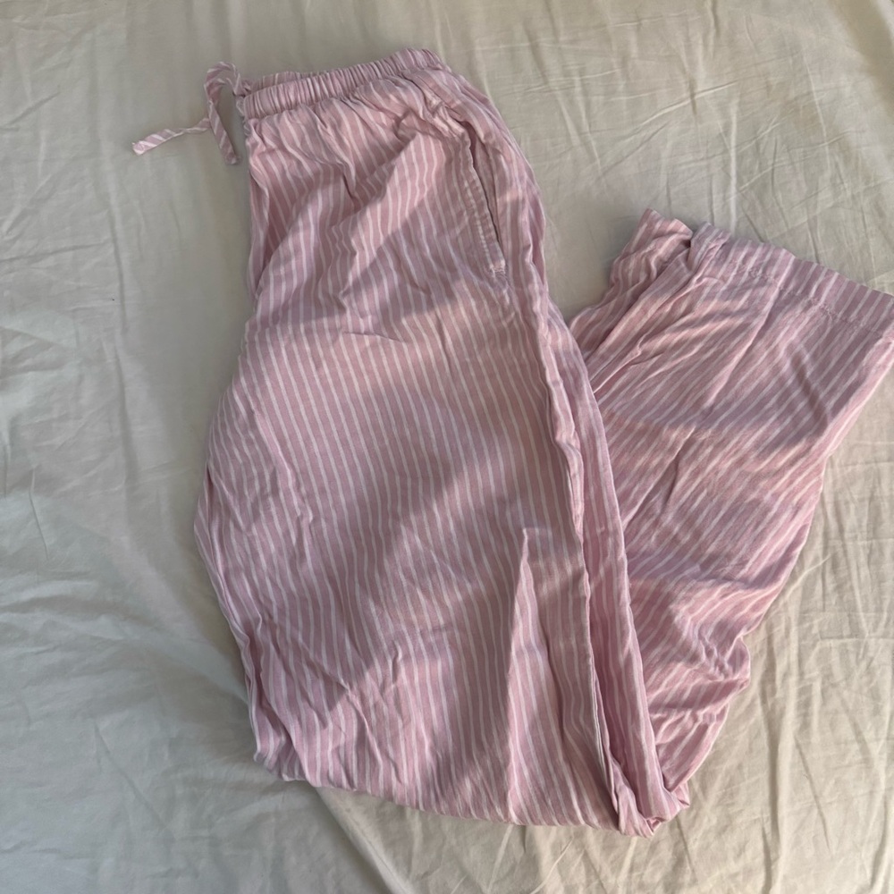 ‼️SOLD‼️ Pink Striped linen blend Pants